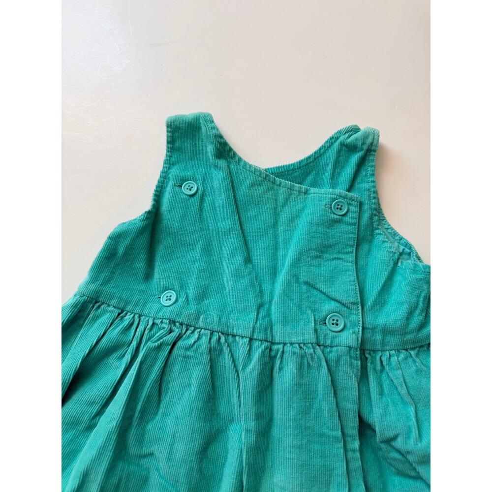 Baby Boden Farm Pinnie Dress - Teal Corduroy - 18-24 Months - Picture 8 of 9